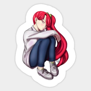 Syana sitting Sticker